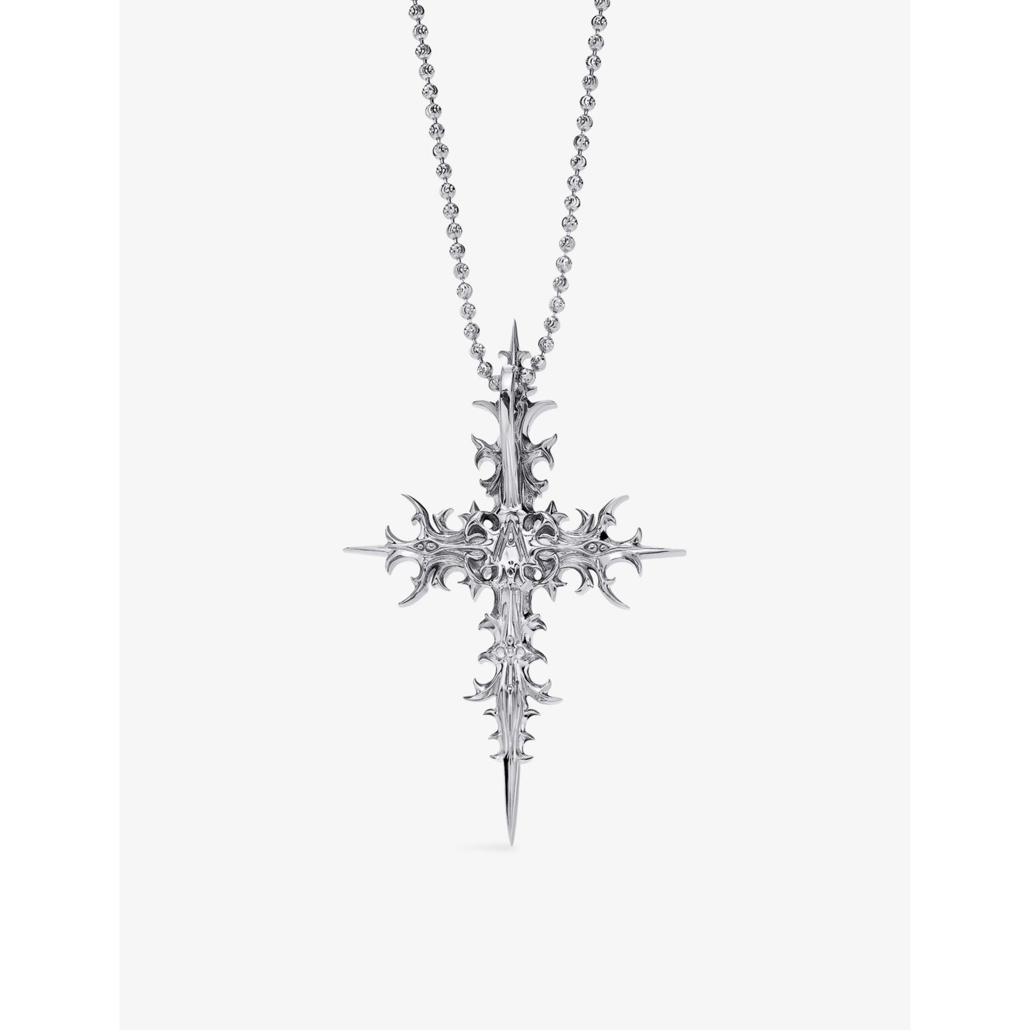 Alex Moss Nirvana Cross diamond pendant 14ct white gold, UK version