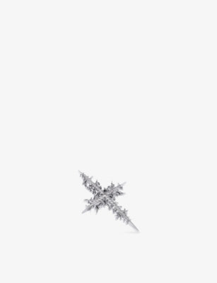 Alex Moss Nirvana Cross diamond pendant 14ct white gold, UK version