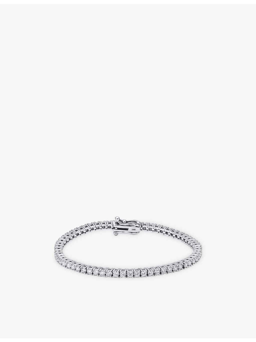 Alex Moss diamond tennis bracelet 14ct white gold 2.8ct, UK version