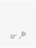 Alex Moss 14ct white gold diamond studs, imported from the UK