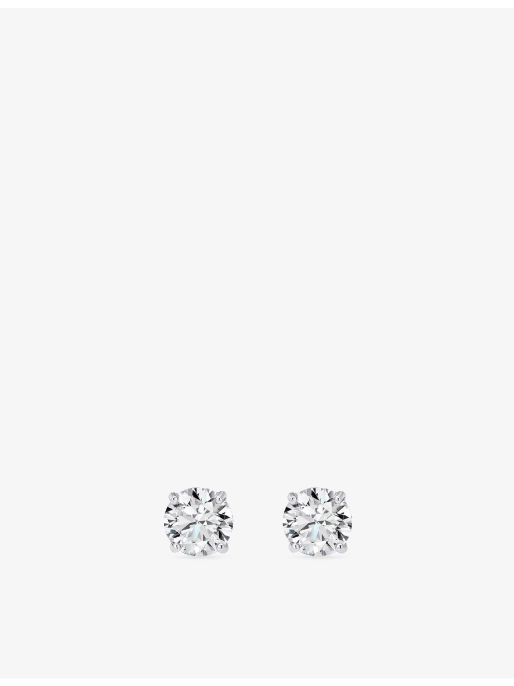 Alex Moss 14ct white gold diamond studs, imported from the UK