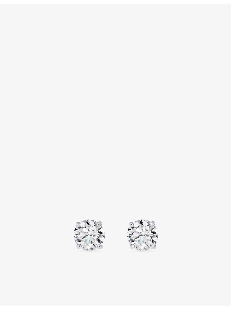 Alex Moss 14ct white gold diamond studs, imported from the UK