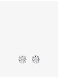 Alex Moss 14ct white gold diamond studs, imported from the UK