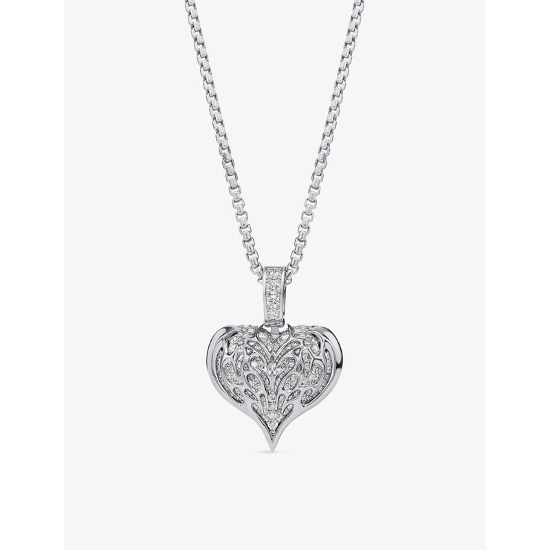 Alex Moss 14ct white gold diamond pendant 1.07ct - British product