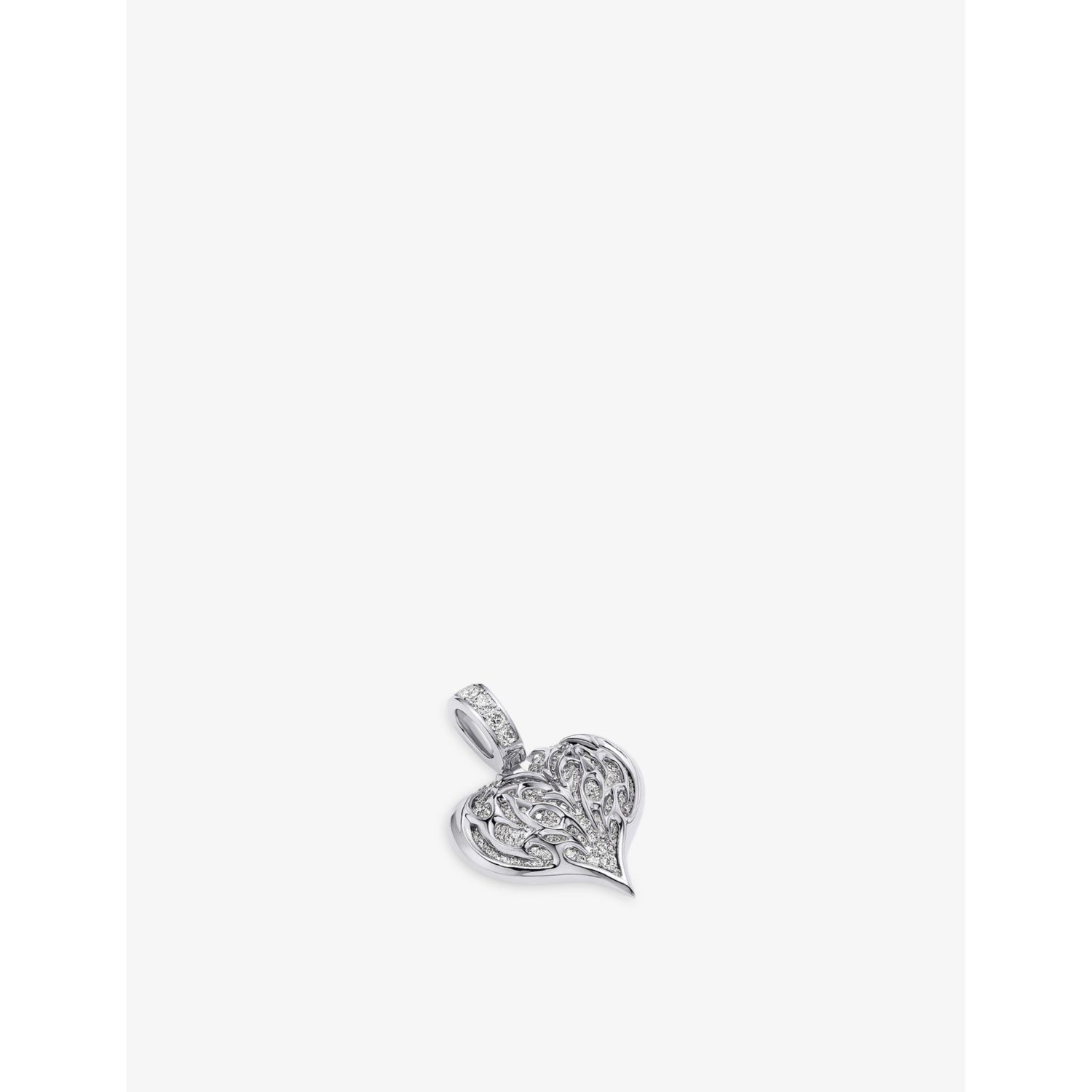 Alex Moss 14ct white gold diamond pendant 1.07ct - British product