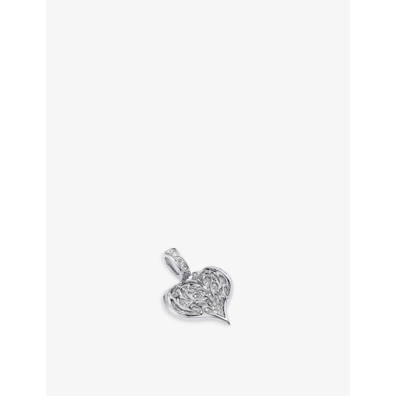 Alex Moss 14ct white gold diamond pendant 1.07ct - British product