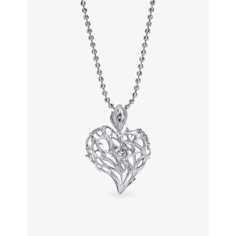 Alex Moss 14ct gold 0.88ct diamond pendant, imported from the UK