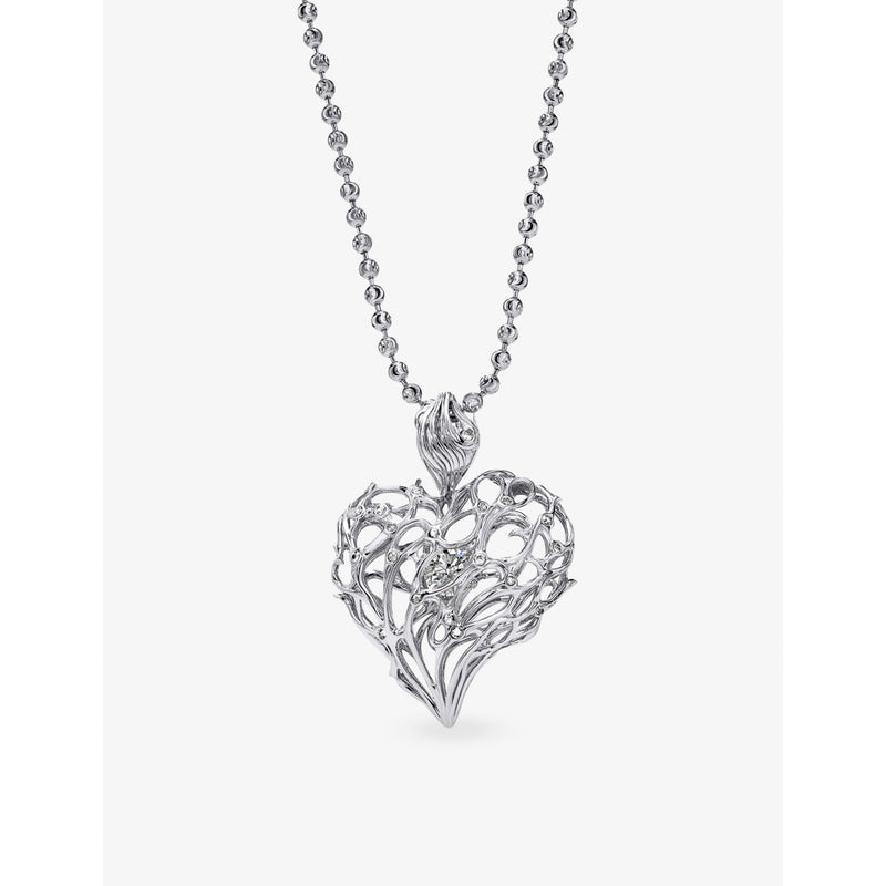 Alex Moss 14ct gold 0.88ct diamond pendant, imported from the UK