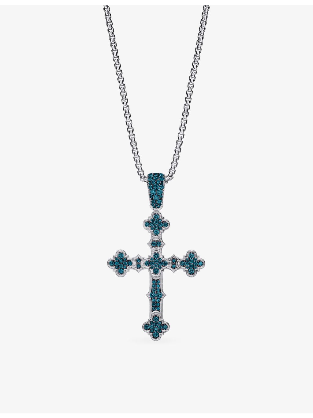 Alex Moss Notre Dame blue diamond pendant 1.10ct, imported from the UK
