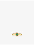 Alex Moss Saber 14ct gold emerald ring 0.18ct, imported from the UK