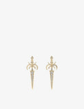 Alex Moss Blade 14ct Gold and 0.54ct Diamond Earrings