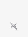 Alex Moss 14ct gold cross pendant with 0.16ct diamonds, UK version