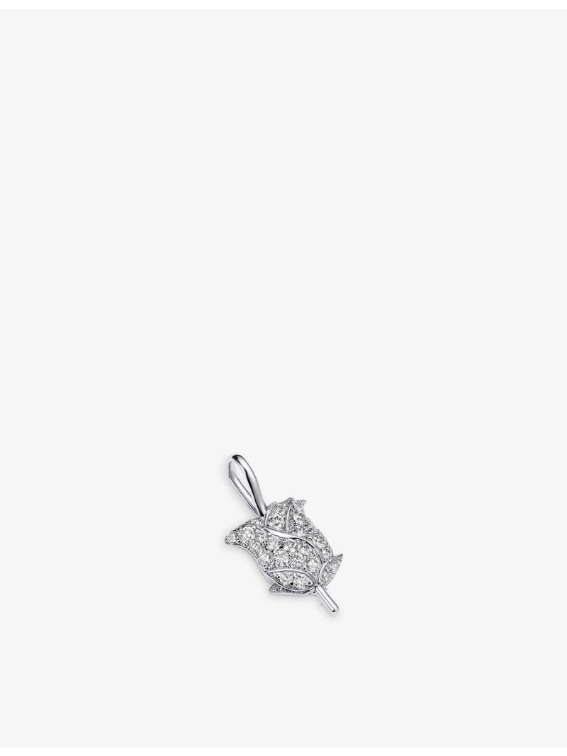Alex Moss 14ct white gold diamond pendant 0.57ct, UK version