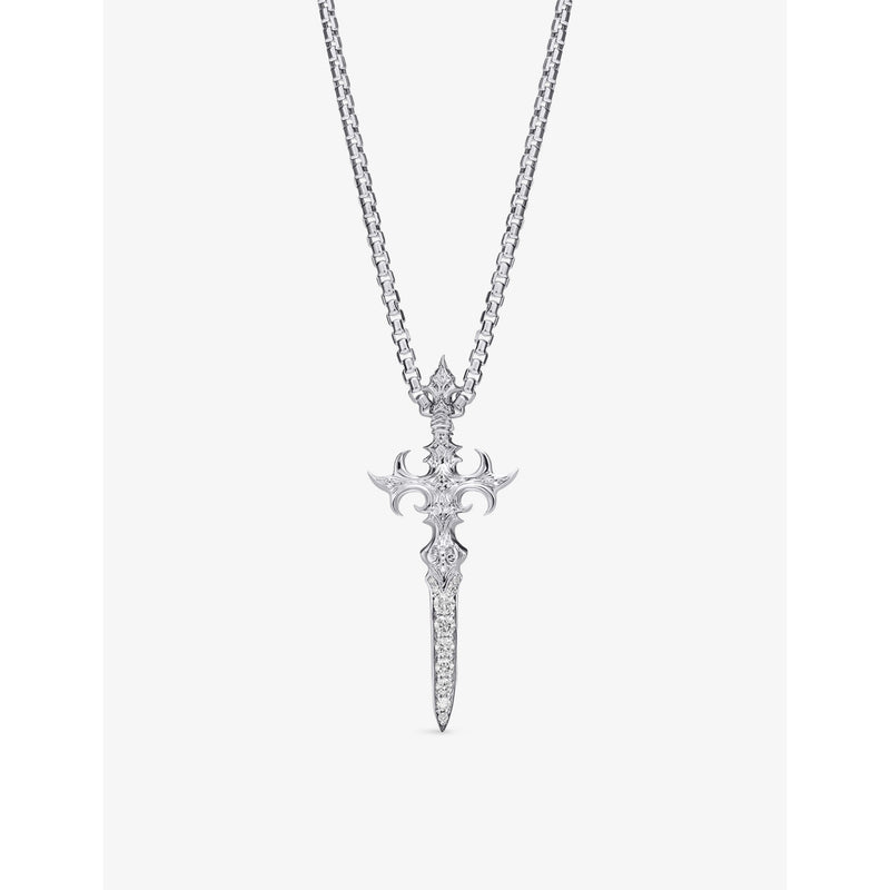 Alex Moss 14ct gold 0.44ct diamond pendant, imported from the UK
