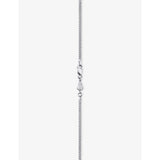 Alex Moss 14ct white gold Cuban chain necklace 45.7cm, imported from the UK