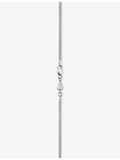 Alex Moss 14ct white gold Cuban chain necklace 45.7cm, imported from the UK