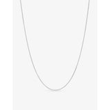 Alex Moss 14ct white gold Cuban chain necklace 45.7cm, imported from the UK