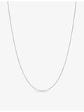Alex Moss 14ct white gold Cuban chain necklace 45.7cm, imported from the UK