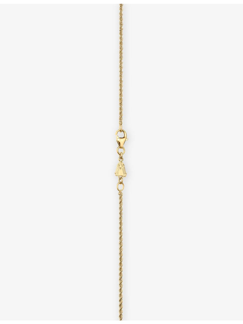 Alex Moss rope chain necklace 14ct yellow gold 50.8cm, UK version