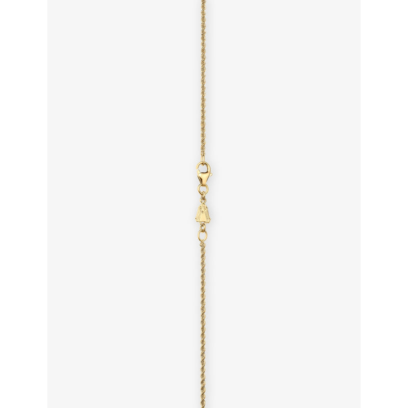 Alex Moss rope chain necklace 14ct yellow gold 50.8cm, UK version