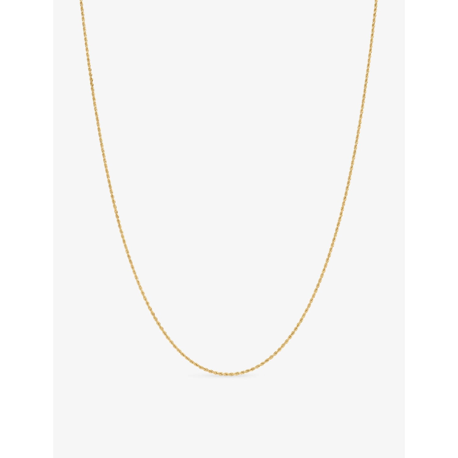 Alex Moss rope chain necklace 14ct yellow gold 50.8cm, UK version