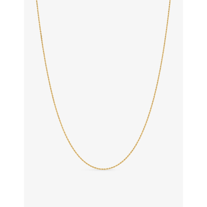 Alex Moss rope chain necklace 14ct yellow gold 50.8cm, UK version