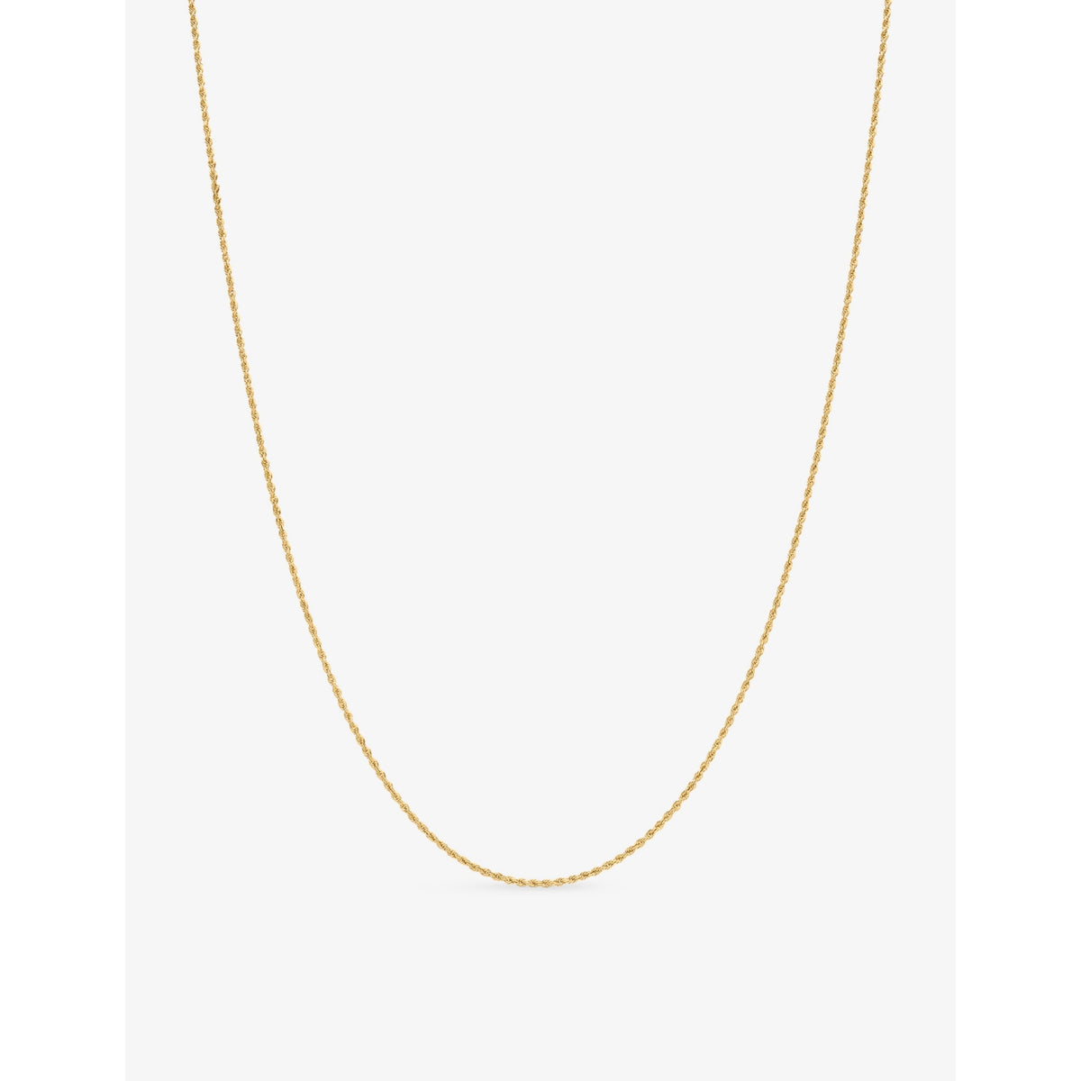 Alex Moss rope chain necklace 14ct yellow gold 50.8cm, UK version