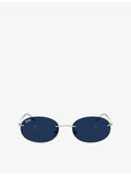 Ray-Ban RB3767 oval metal frame sunglasses, UK version