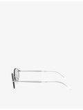 Ray-Ban RB3767 oval metal frame sunglasses, UK version