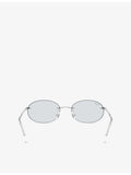 Ray-Ban RB3767 oval metal frame sunglasses, UK version