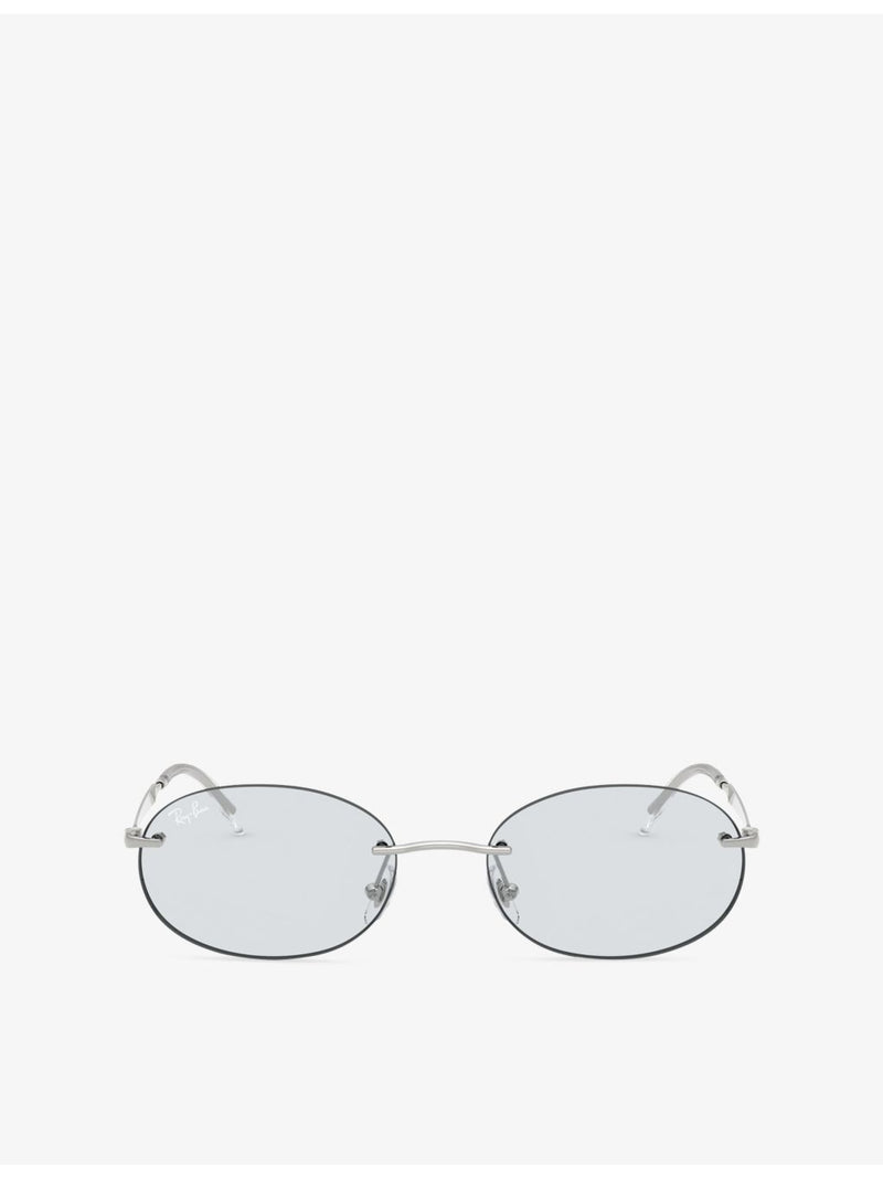 Ray-Ban RB3767 oval metal frame sunglasses, UK version