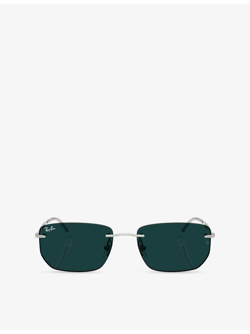 Ray-Ban RB3768 irregular-frame metal sunglasses - British product