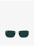 Ray-Ban RB3768 irregular-frame metal sunglasses - British product