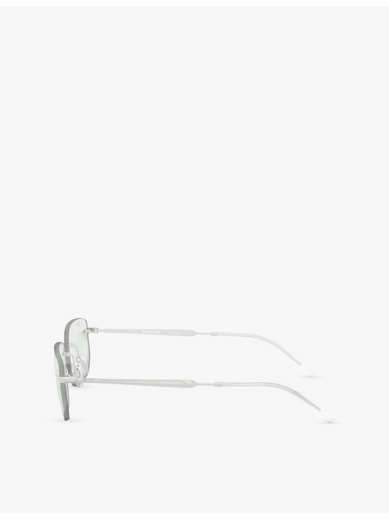 Ray-Ban RB3768 irregular-frame metal sunglasses - British product