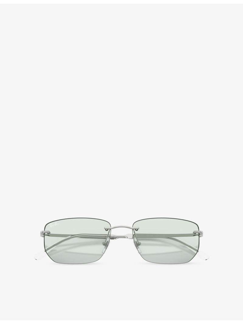 Ray-Ban RB3768 irregular-frame metal sunglasses - British product