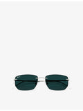 Ray-Ban RB3768 irregular-frame metal sunglasses - British product