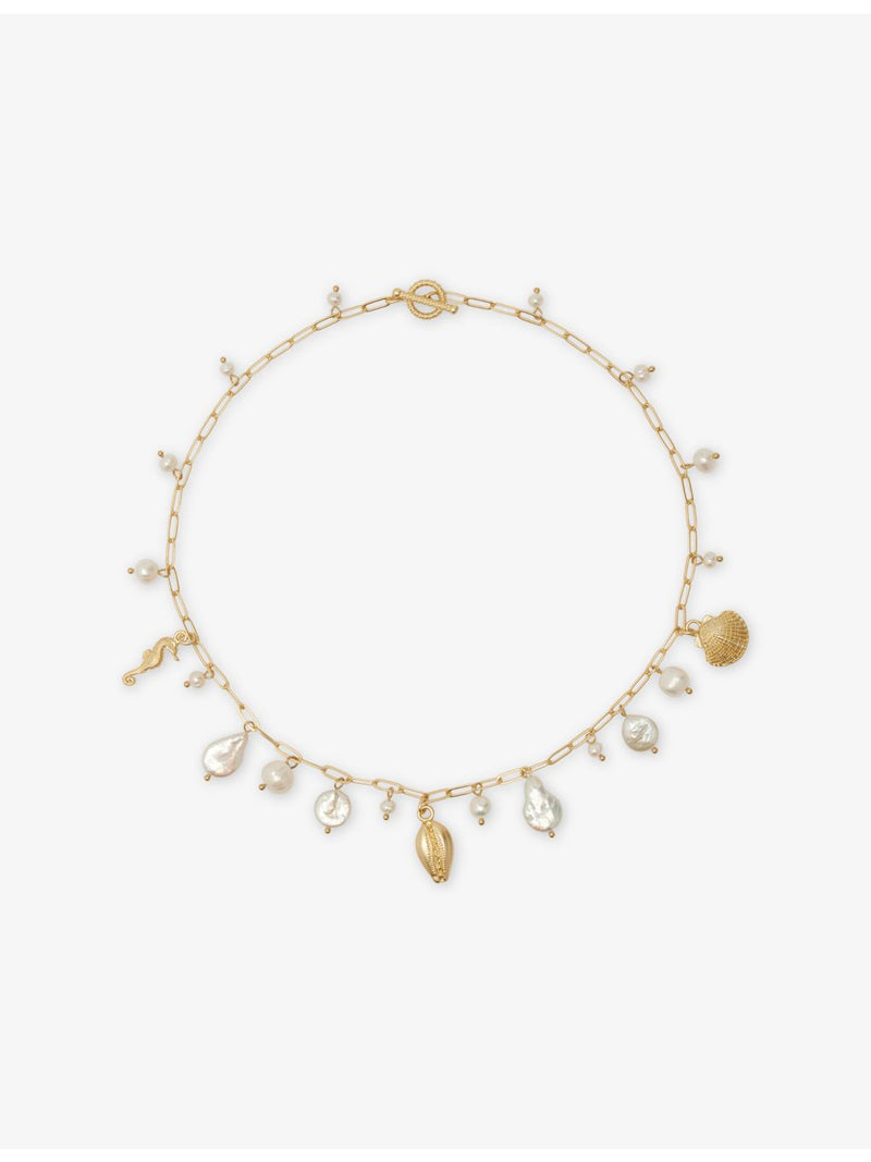 White Prism baroque pearl charm necklace, UK version