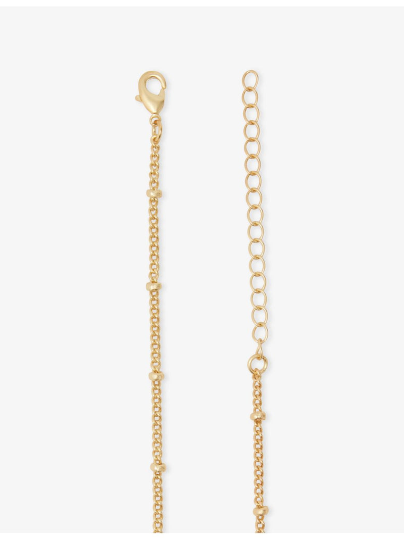 Paloma metal pendant necklace cubic zirconia (British brand)