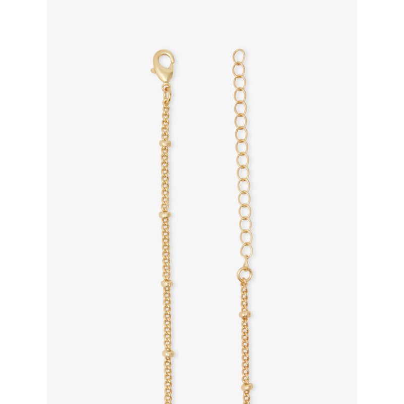 Paloma metal pendant necklace cubic zirconia (British brand)