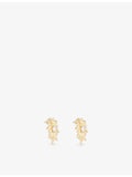 Oceanus metal earrings small sunburst design (British brand)