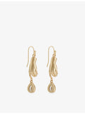 Paloma metal drop earrings with cubic zirconia - British product