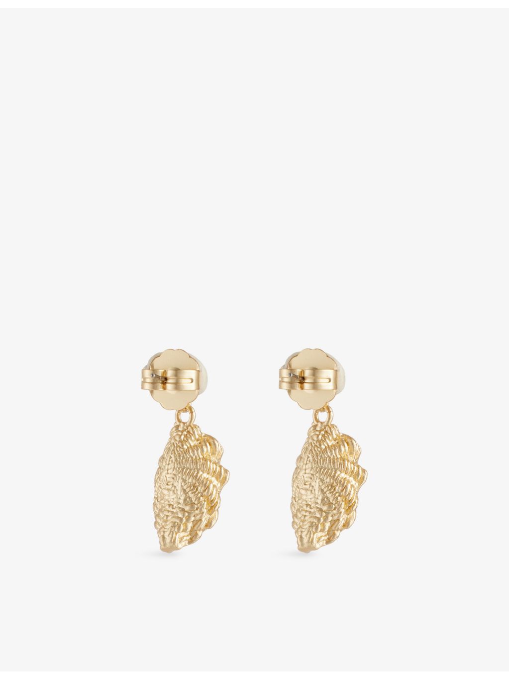 Panopea crystal metal drop earrings with cubic zirconia - British product