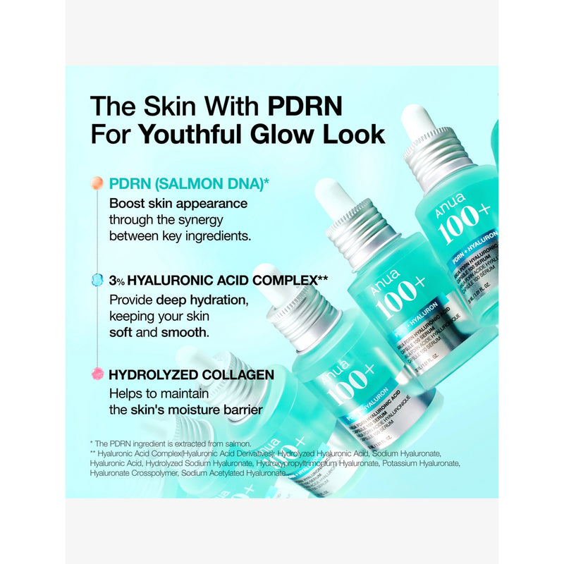 Anua PDRN Hyaluronic Acid Serum 30ml, UK version