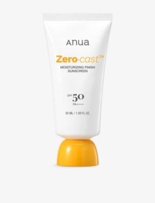 Anua Zero-Cast Moisturising Finish suncream 50ml, imported from the UK