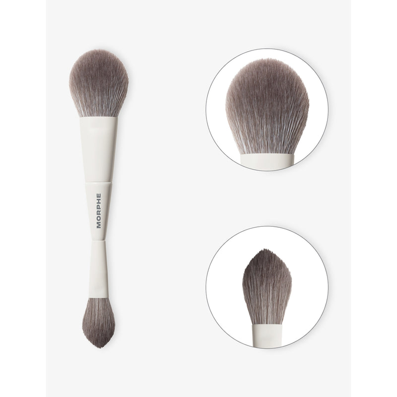 Morphe M160 Dual-Ended Powder Brush, imported from the UK