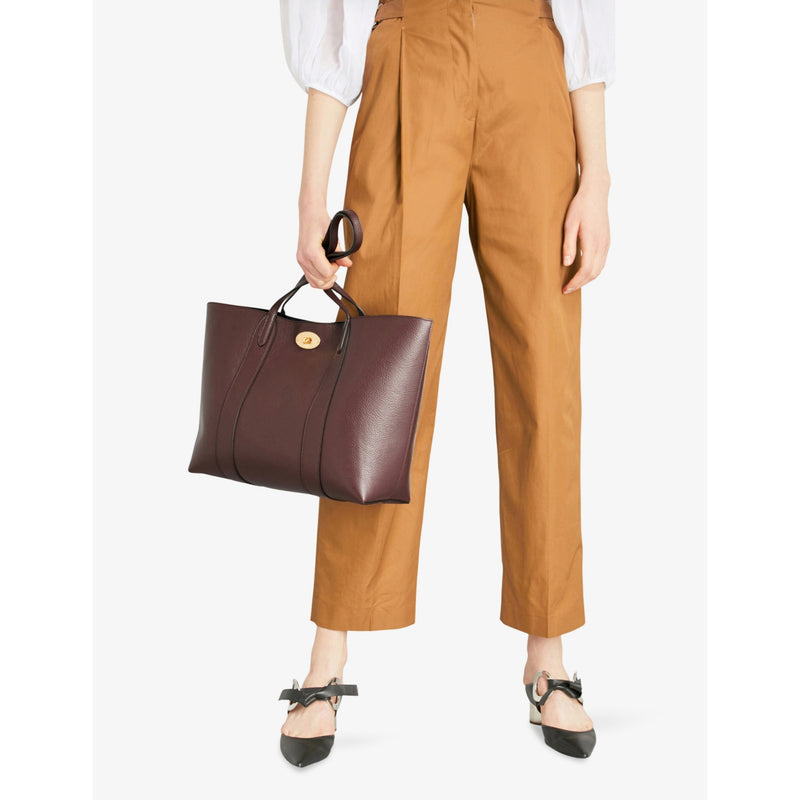 Mulberry Bayswater small grained-leather tote bag - British product