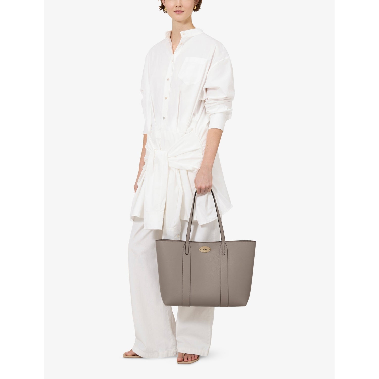 Mulberry Bayswater leather tote bag with gold hardware, UK version