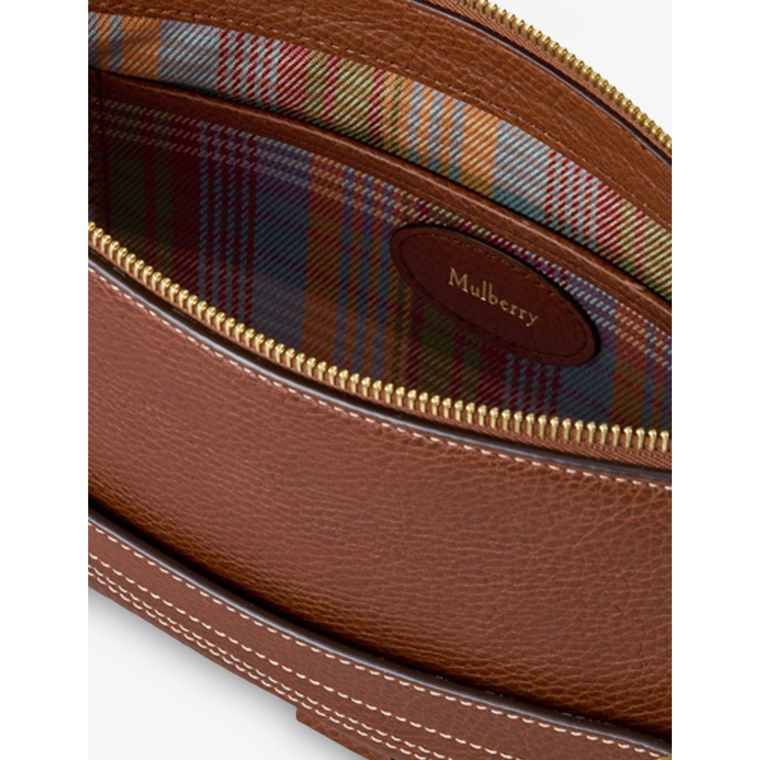 Mulberry Lennox buckle-embellished leather shoulder bag, imported from the UK