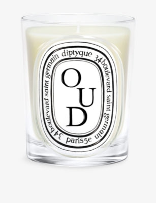 Diptyque Classic Oud scented candle 190g, imported from the UK