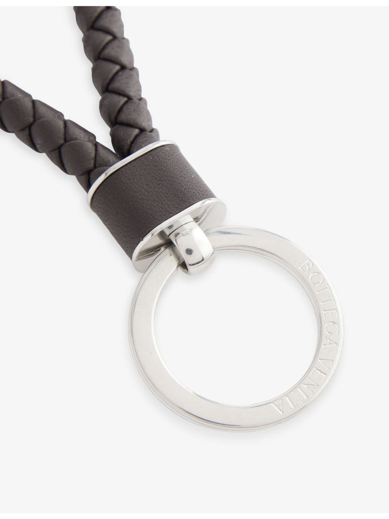 Bottega Veneta Intrecciato leather keyring 13cm (British brand)